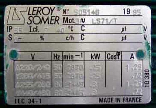 Identification d'un moteur asynchrone [La conversion électro-mécanique ...